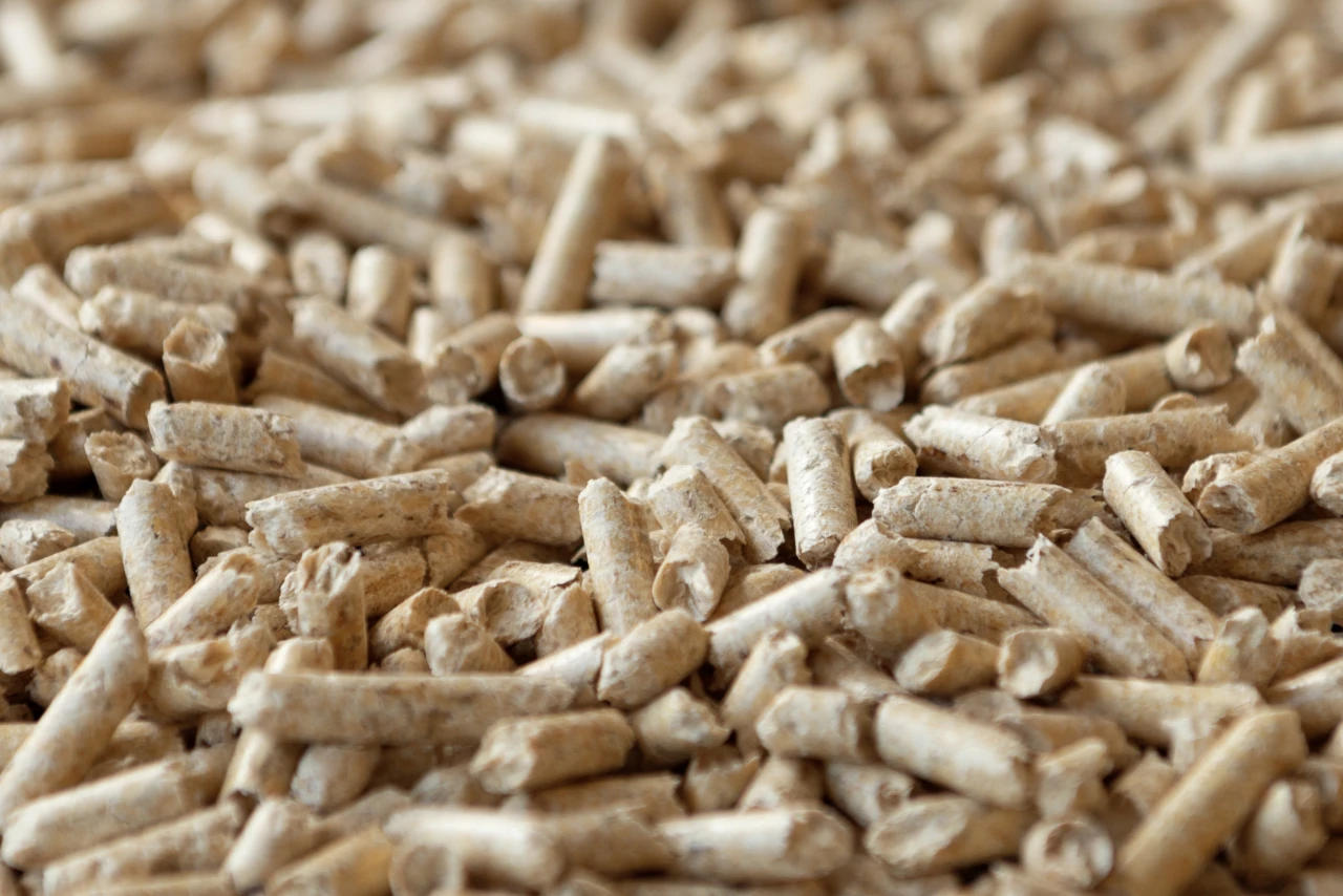 Holzpellets | © Propellets Austria Nahaufnahme von Holzpellets