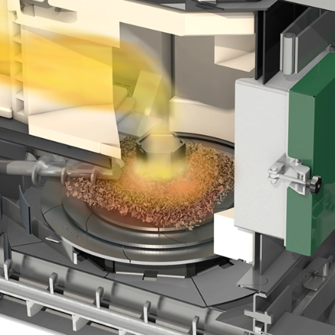 Schnittbild geringe Emissionen | © KWB Schnittbild KWB Powerfire geringe Emissionen