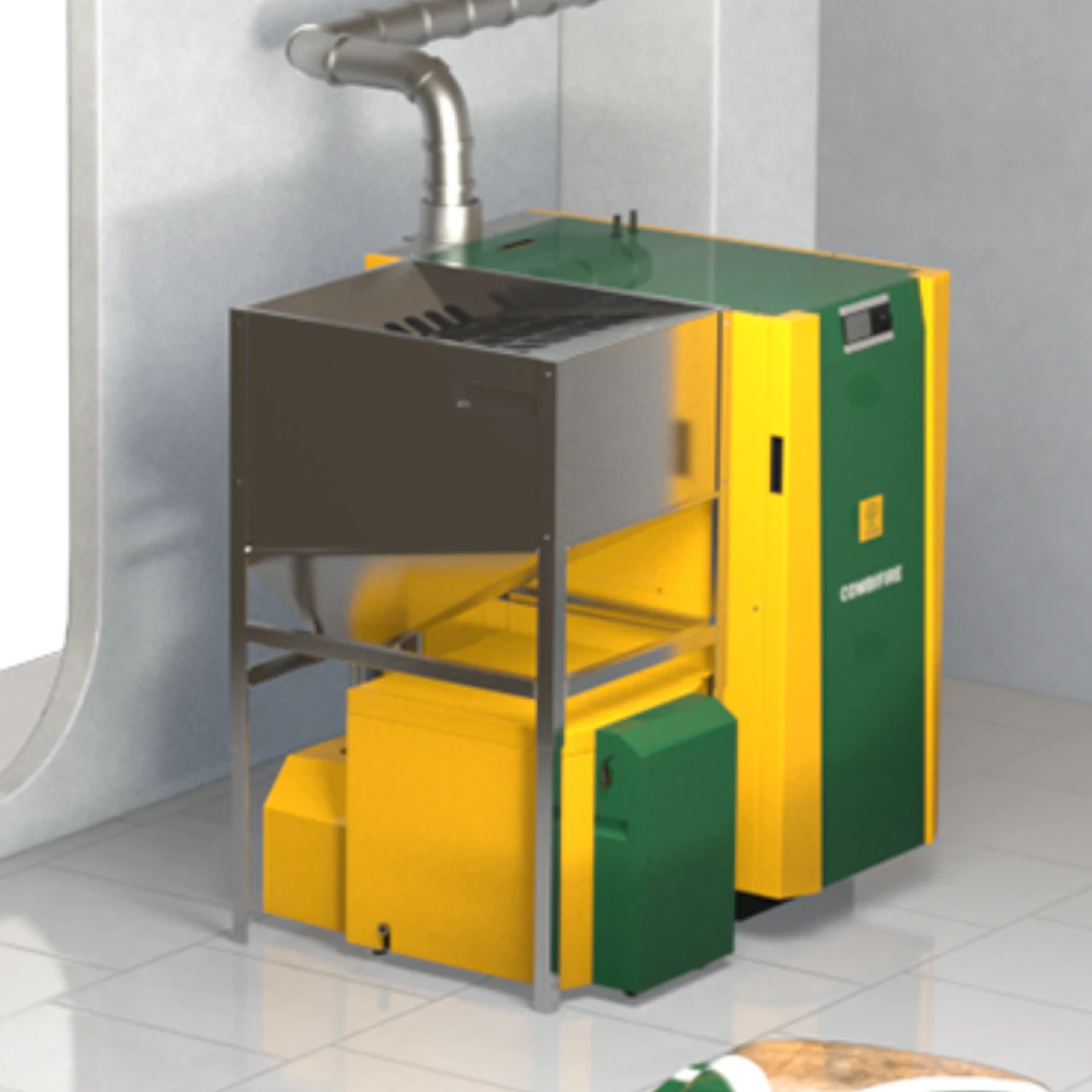 KWB Vorratsbehälter | © KWB, boxquadrat Vorratsbehälter bis 300kg für Pellets in Innenraum | KWB Lager- und Fördersysteme