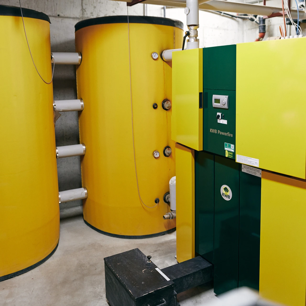 Referenzkunde Hotel Vidi KWB Powerfire | © KWB, Raphael Nast Hier sieht man den KWB Powerfire mit zwei KWB Speicher
