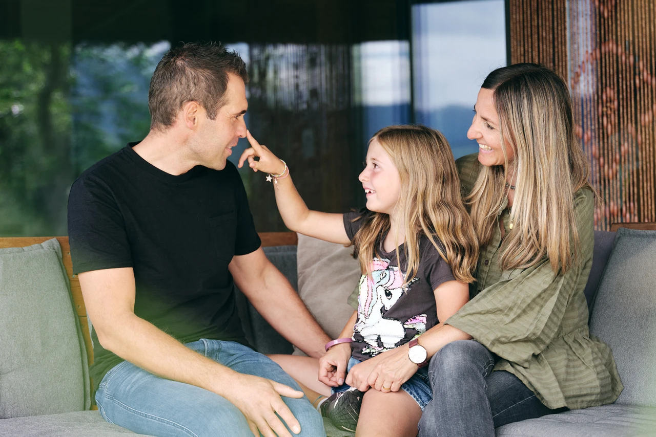 Referenzkunde Stockerhof | © KWB, Raphael Nast Hier sieht man die Familie Steurer