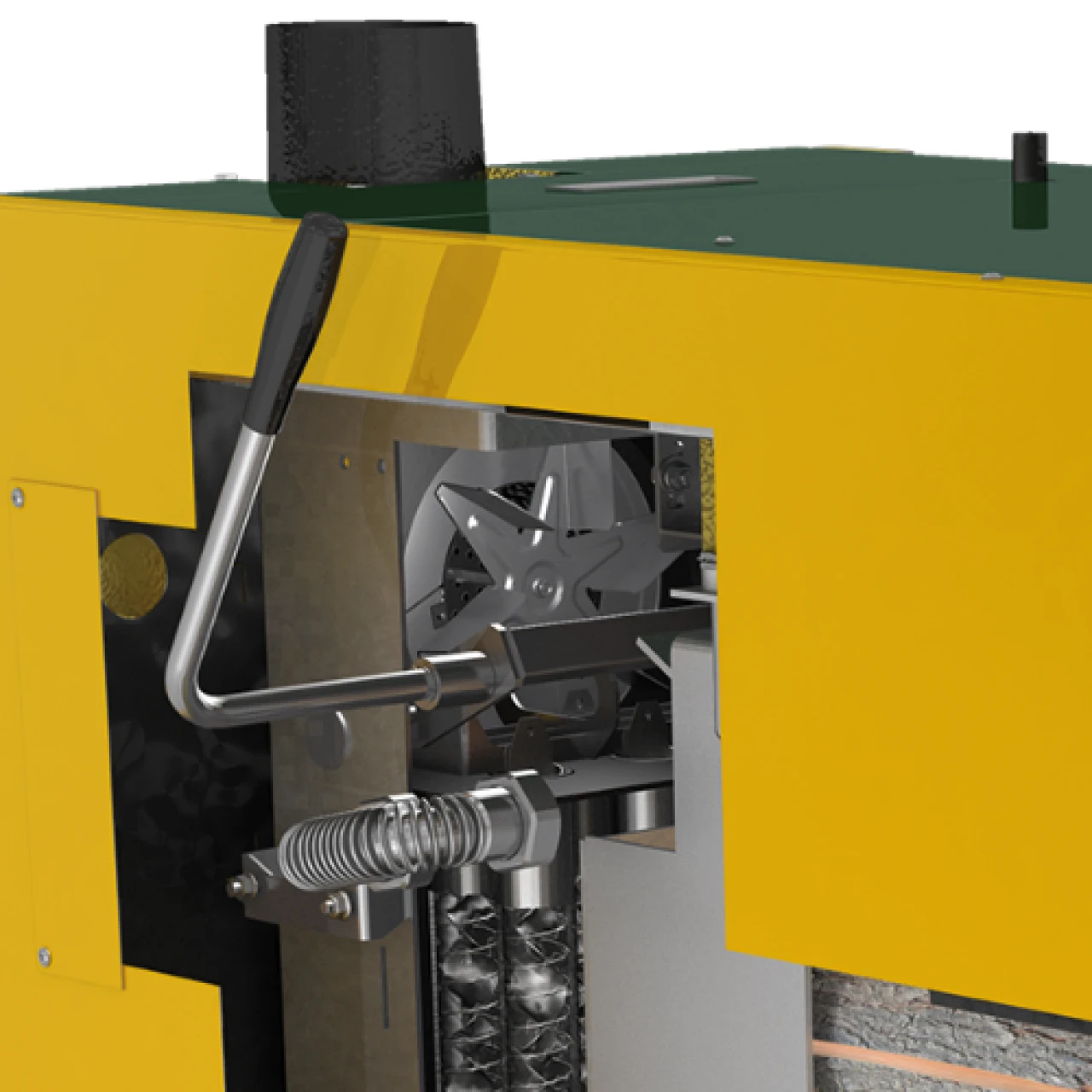 weniger Brennstoffverbrauch | © KWB Schnittbild KWB Classicfire 2 weniger Brennstoffverbrauch