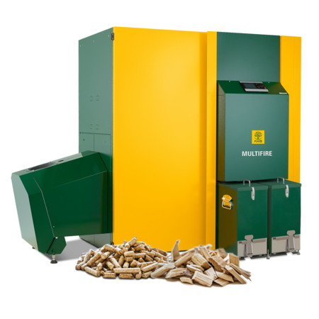 KWB Multifire - Wood chip burner and pellet heating system