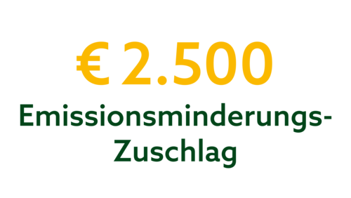 2.500 € Emissionsminderungs-Zuschlag