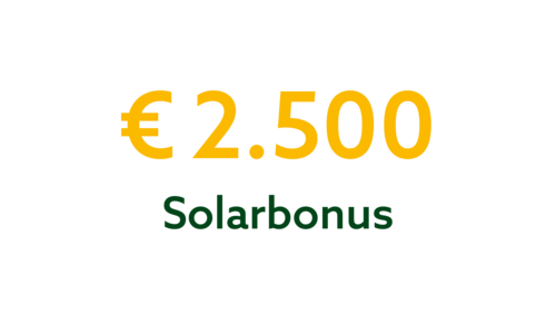 2.500 € Solarbonus