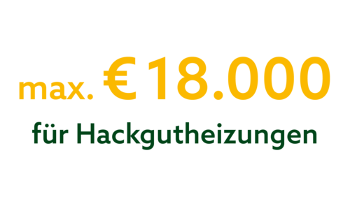 Bis zu 18.000 € für Hackgutheizungen